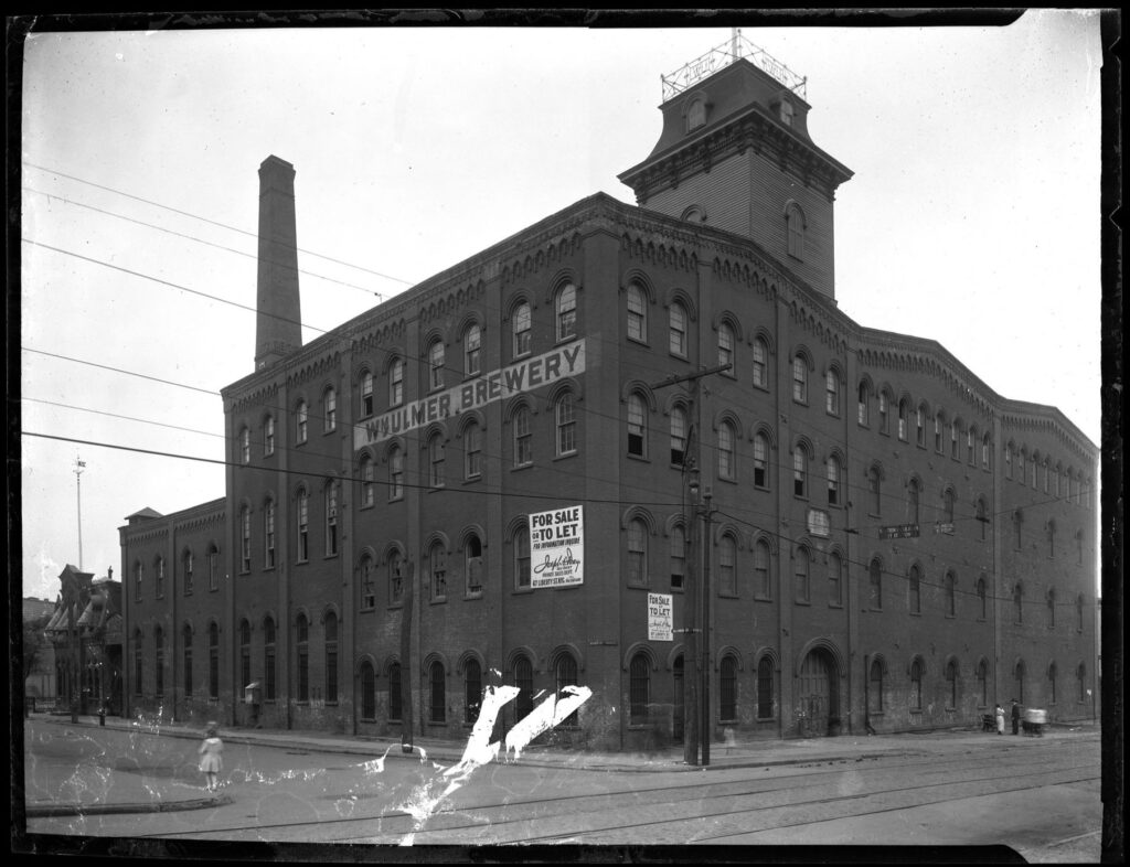 The castle-like William Ulmer Brewery in Bushwick getting people tipsy in Brooklyn with their fine lager.