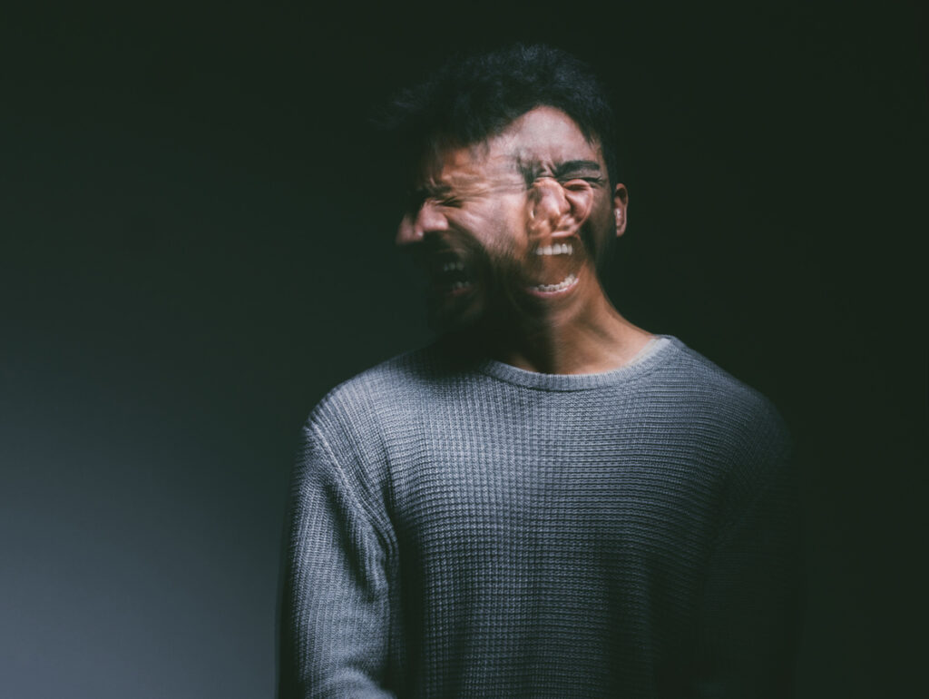 A multiple exposure of a mentally distressed man. Mental illness is at the forefront of reporting on the death of Jordan Neely.