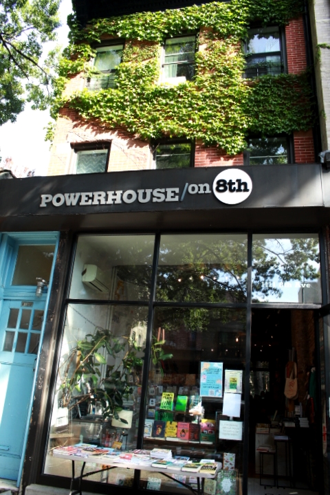 The storefront of Powerhouse on 8th.