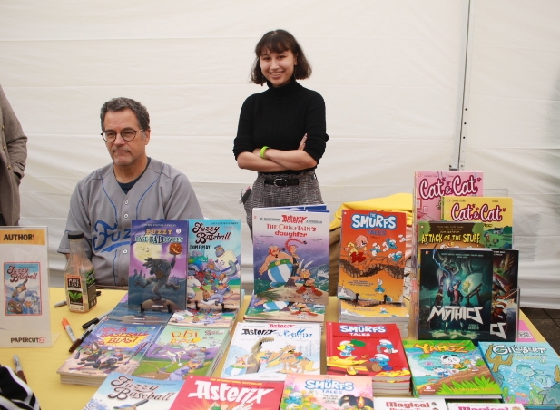 The Graphic Novel table at Children's Day 2023.